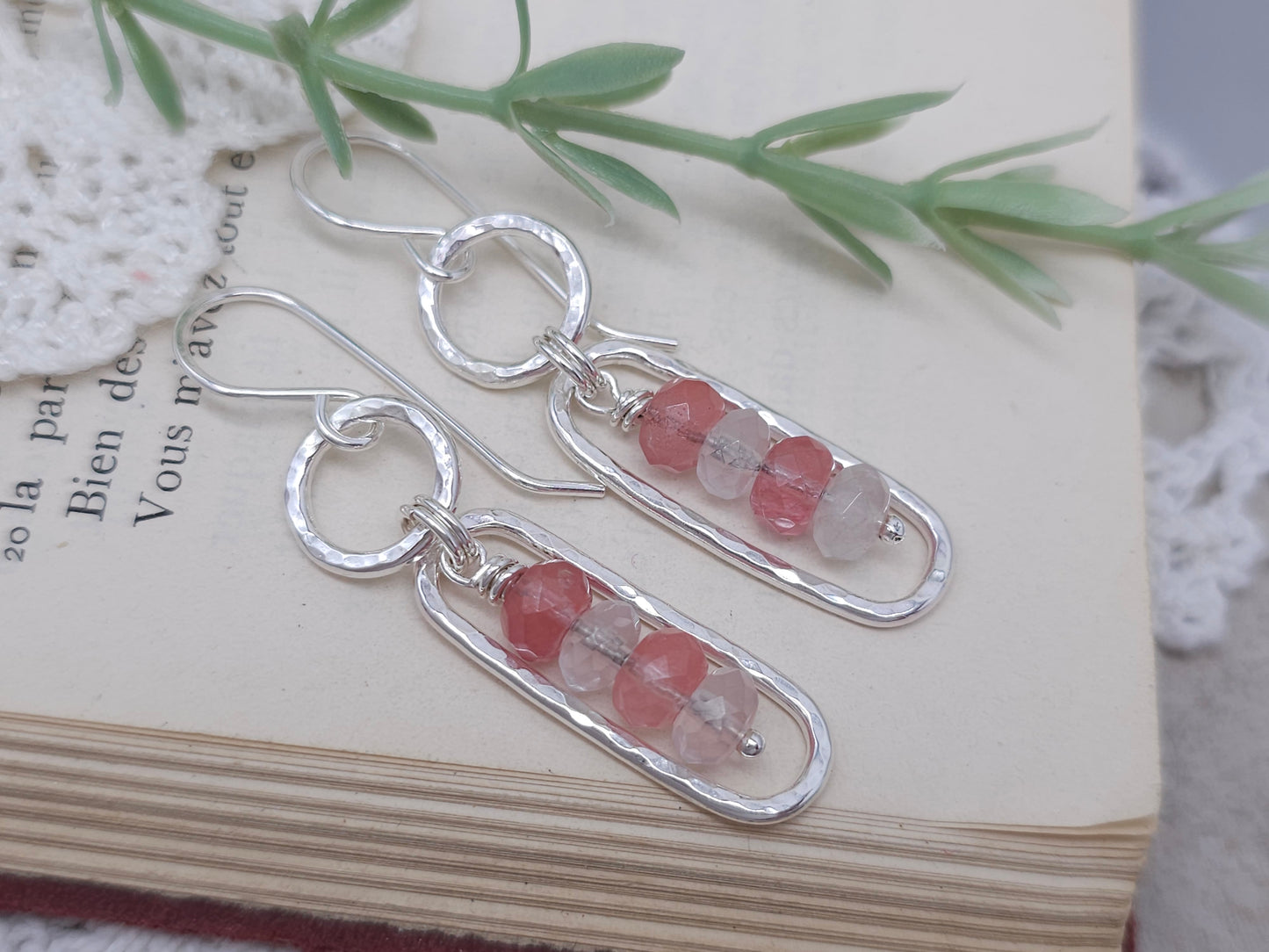Sterling Silver & Quartz Earrings