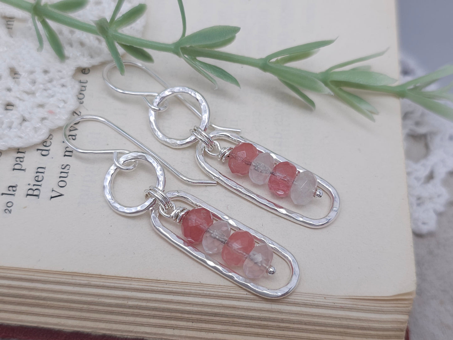 Sterling Silver & Quartz Earrings