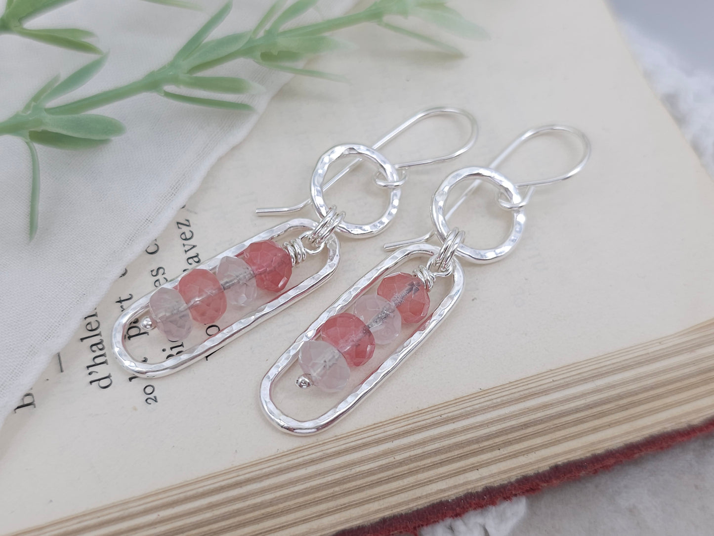 Sterling Silver & Quartz Earrings