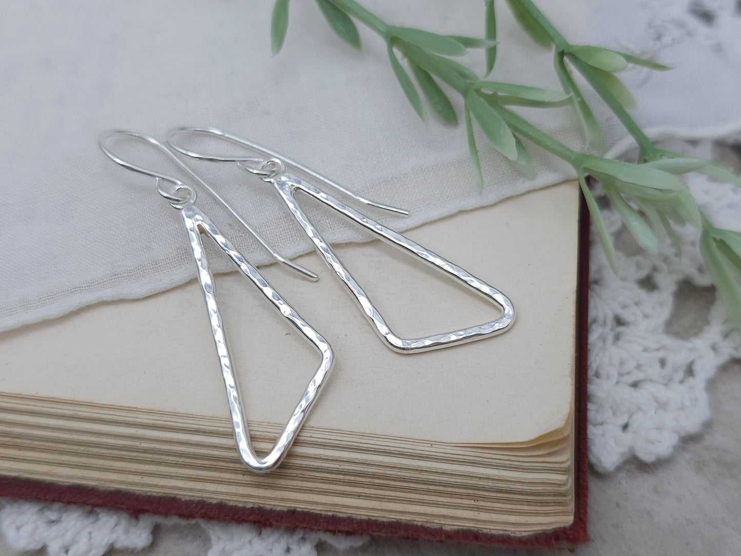 Sterling Silver Modern Geometric Earrings