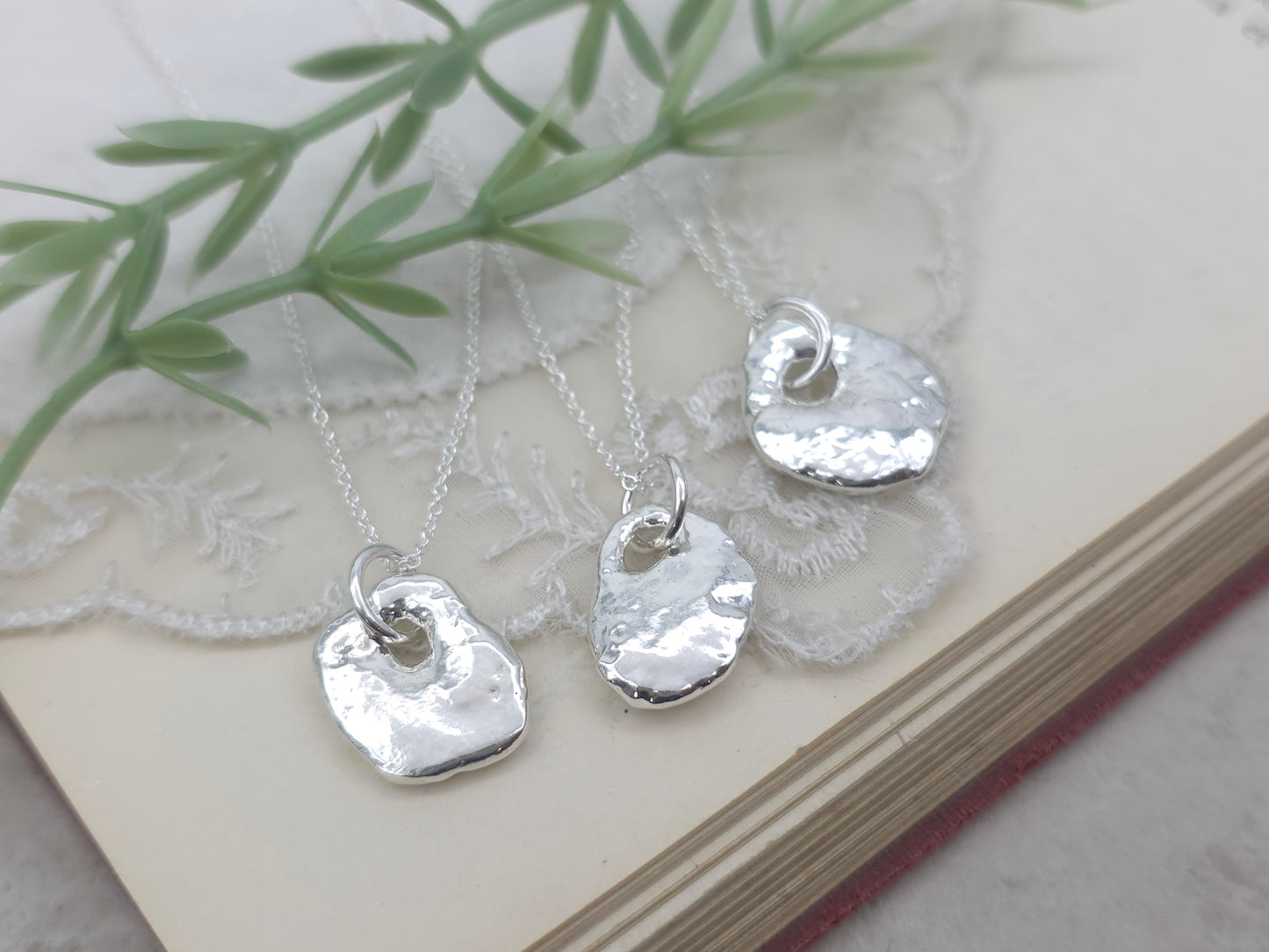 Sterling Silver Ebenezer Stone Necklace