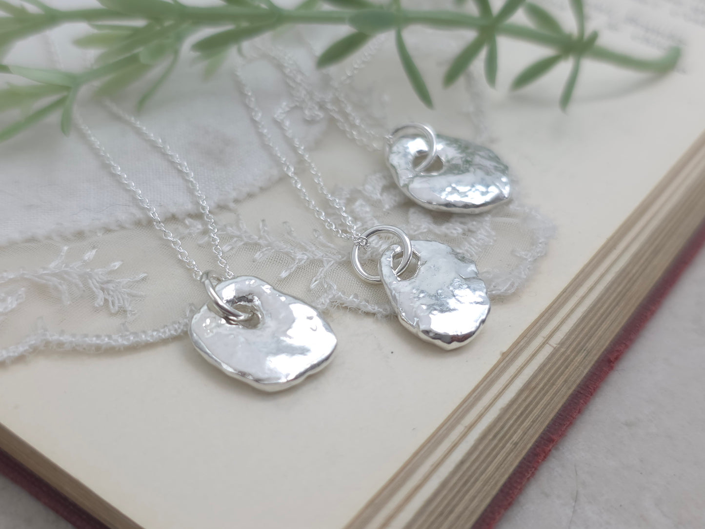 Sterling Silver Ebenezer Stone Necklace