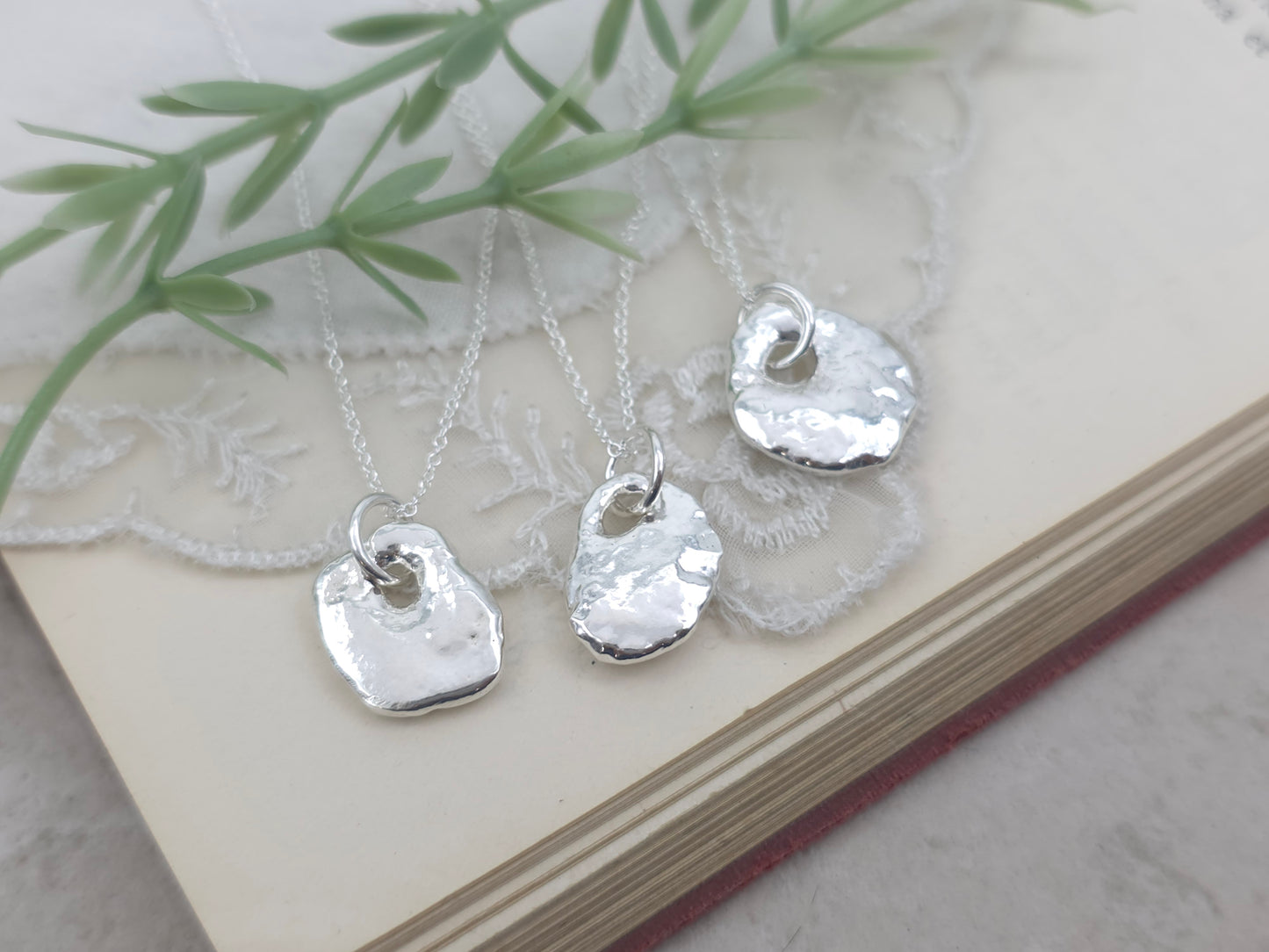 Sterling Silver Ebenezer Stone Necklace