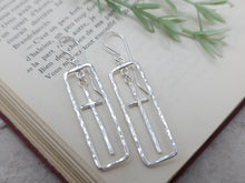 Load image into Gallery viewer, Sterling Silver Square Cross Earrings

