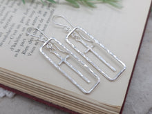 Load image into Gallery viewer, Sterling Silver Square Cross Earrings
