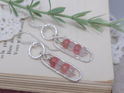 Sterling Silver & Quartz Earrings