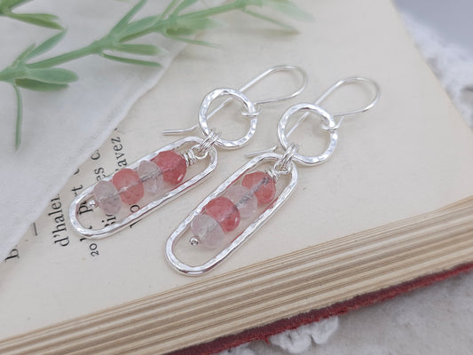 Sterling Silver & Quartz Earrings