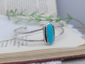 Sterling Silver & Kingman Turquoise Cuff