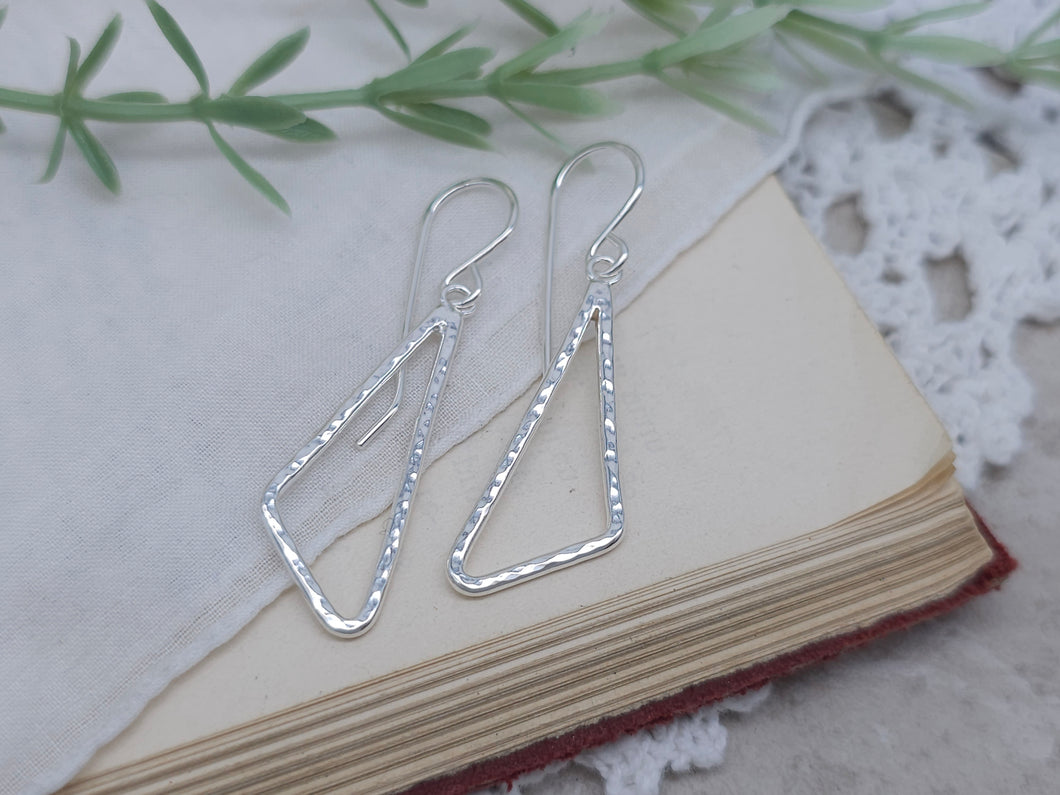 Sterling Silver Modern Geometric Earrings