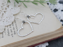 Load image into Gallery viewer, Sterling Silver Heart Earrings
