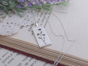 Sterling Silver Floral Pendant Necklace