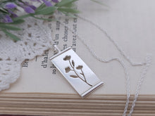 Load image into Gallery viewer, Sterling Silver Floral Pendant Necklace
