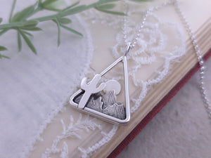 Sterling Silver Desert Mountain Necklace