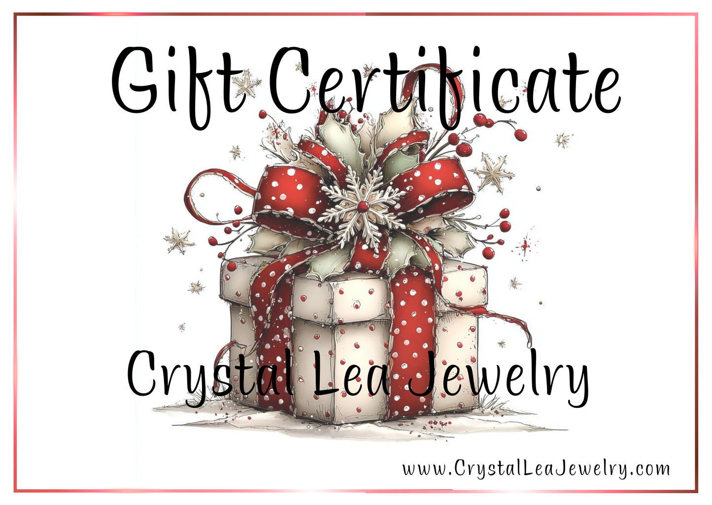 Crystal Lea Jewelry Digital Gift Cards