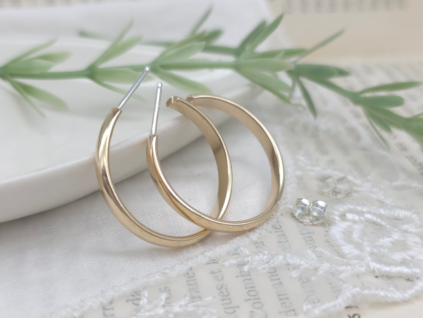Gold Hoop Earrings