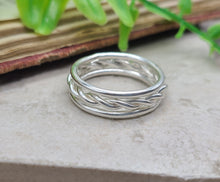 Load image into Gallery viewer, Sterling Hammered Stack Rings Set of 3
