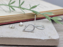 Load image into Gallery viewer, Sterling Teardrop Stud Earrings / Silver Studs
