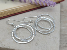 Load image into Gallery viewer, Sterling Multi Circle Hoop Earrings
