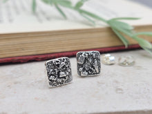 Load image into Gallery viewer, Sterling Silver Square Stud Earrings / Posts
