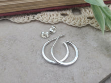 Load image into Gallery viewer, 1/2&quot; Sterling Silver Classic Hoop Earrings
