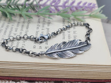 Load image into Gallery viewer, Sterling Silver Feather Bracelet
