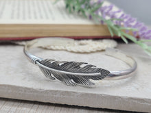 Load image into Gallery viewer, Sterling Silver Feather Cuff
