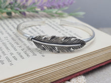 Load image into Gallery viewer, Sterling Silver Feather Cuff
