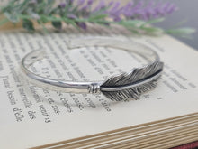 Load image into Gallery viewer, Sterling Silver Feather Cuff
