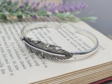 Load image into Gallery viewer, Sterling Silver Feather Cuff
