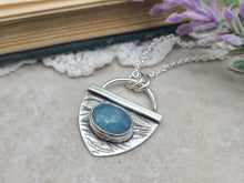 Load image into Gallery viewer, Sterling Silver &amp; Aqua Kyanite Necklace
