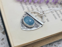 Load image into Gallery viewer, Sterling Silver &amp; Aqua Kyanite Necklace
