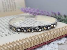 Load image into Gallery viewer, Sterling Silver &amp; Solid Gold &quot;Goddess&quot; Cuff Bracelet
