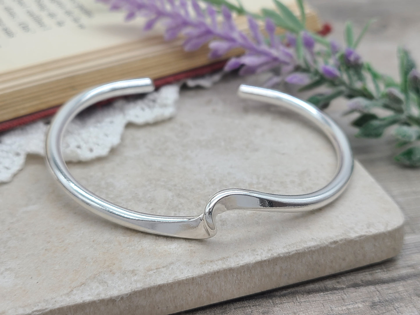 Sterling Silver Modern Cuff / Twisted Cuff
