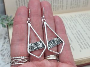 Sterling Silver Textured  Earrings