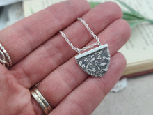 Load image into Gallery viewer, Sterling Silver Floral Embossed Necklace
