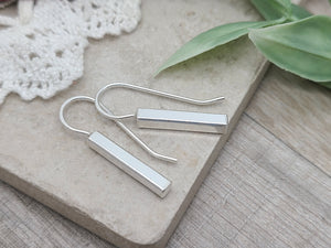 Sterling Silver Bar Threader Earrings