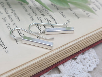 Sterling Silver Bar Threader Earrings