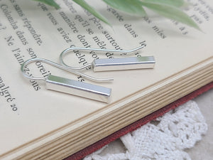 Sterling Silver Bar Threader Earrings