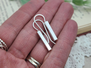 Sterling Silver Bar Threader Earrings