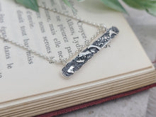 Load image into Gallery viewer, Sterling Silver Texture Bar Necklace
