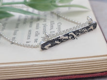 Load image into Gallery viewer, Sterling Silver Texture Bar Necklace
