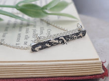 Load image into Gallery viewer, Sterling Silver Texture Bar Necklace

