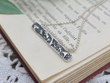 Load image into Gallery viewer, Sterling Silver Texture Bar Necklace
