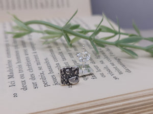 Sterling Silver Square Stud Earrings / Posts
