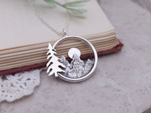 Load image into Gallery viewer, Sterling Silver Mountain Scape Necklace
