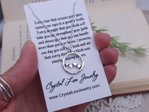 Sterling Silver Stepping Stone Necklace