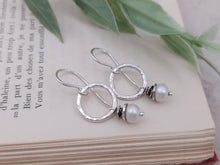Load image into Gallery viewer, Sterling Silver &amp; Pearl Earrings
