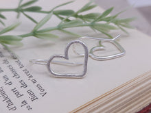 Load image into Gallery viewer, Sterling Silver Heart Threaders
