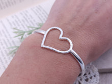 Load image into Gallery viewer, Sterling Heart Cuff
