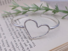 Load image into Gallery viewer, Sterling Heart Cuff
